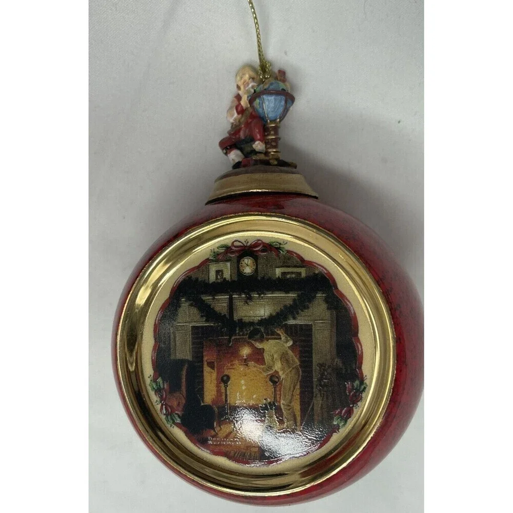 2 Norman Rockwell In this Christmas Spirit / The Day After Christmas Ornaments